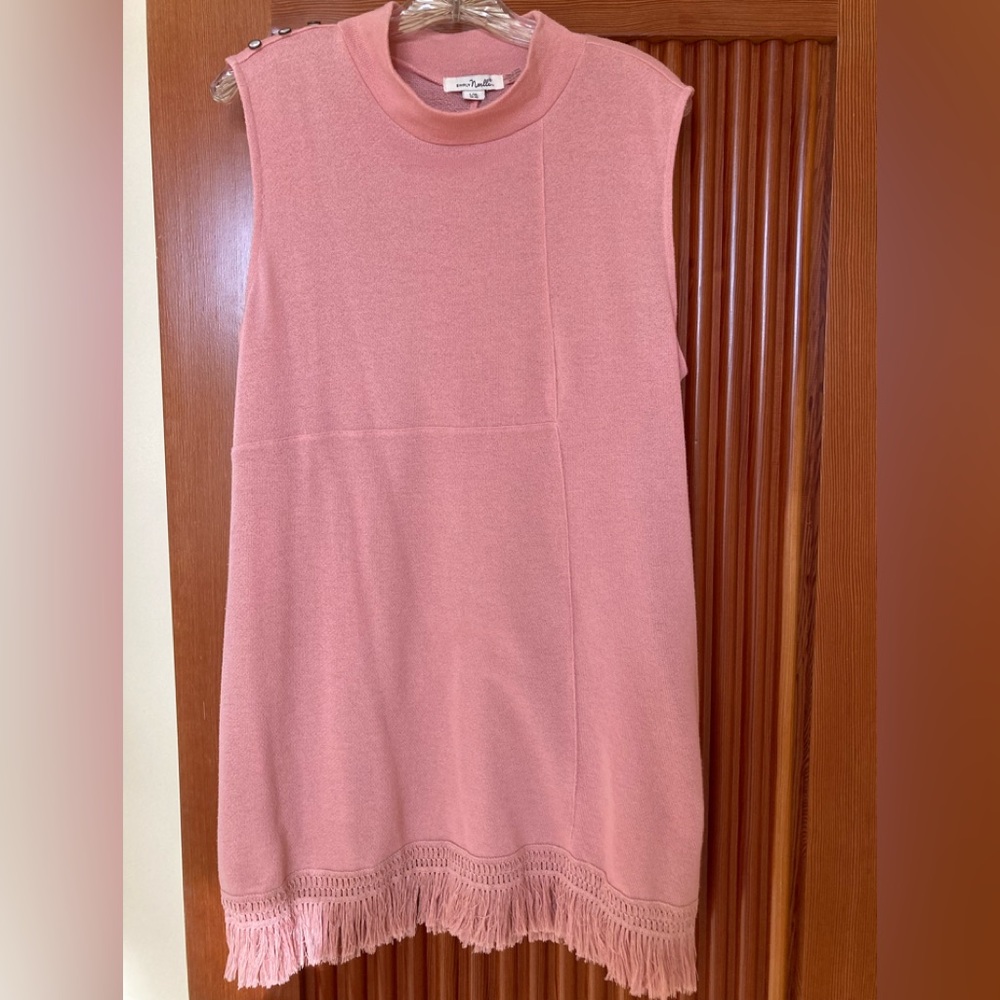 NWOT Simply Noelle Rose Pink Sleeveless Dress Polyester/cotton Blend Size L/XL
